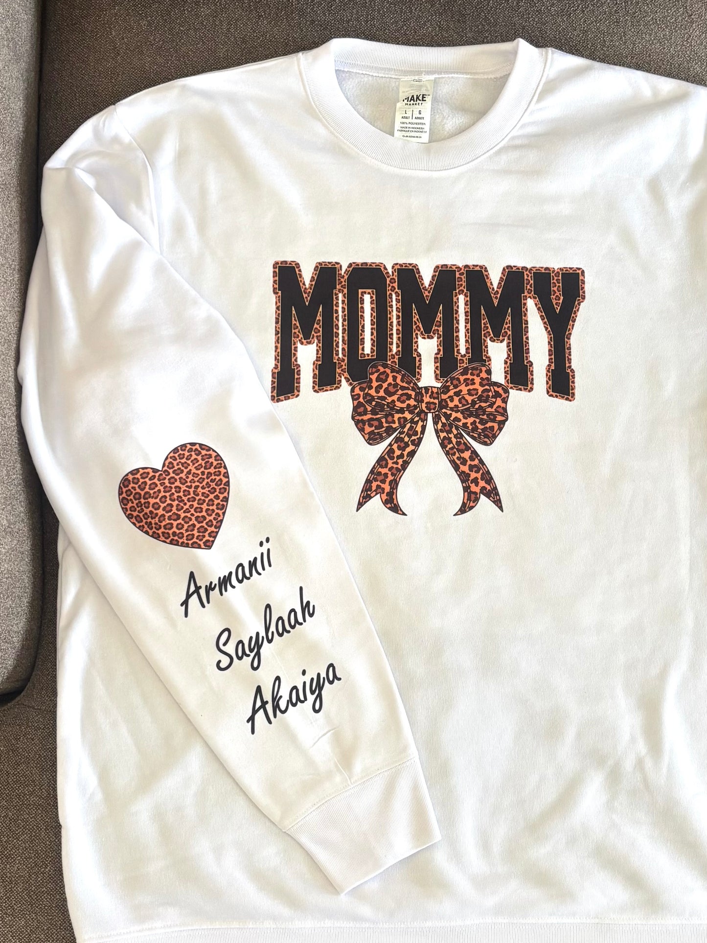 Leopard Valentine Custom Crewneck