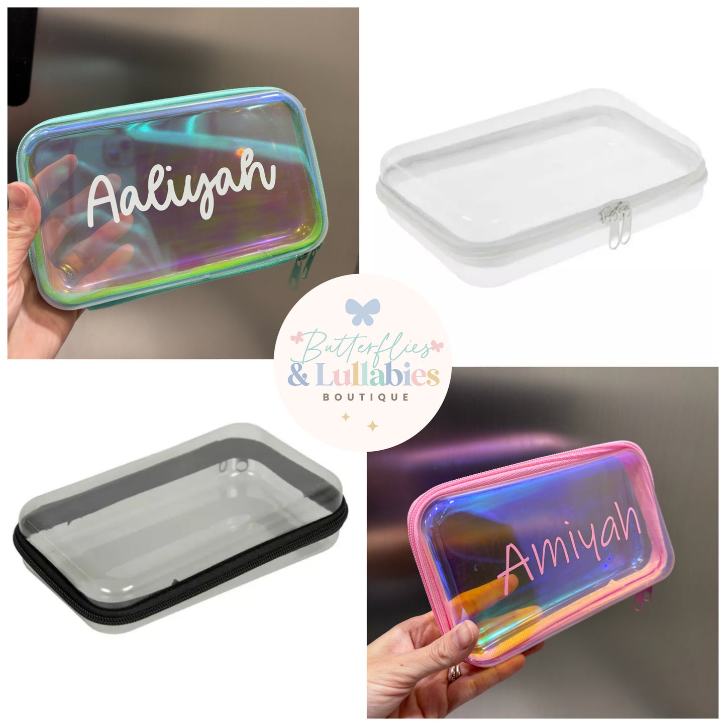 Personalized Zippered Pencil Case