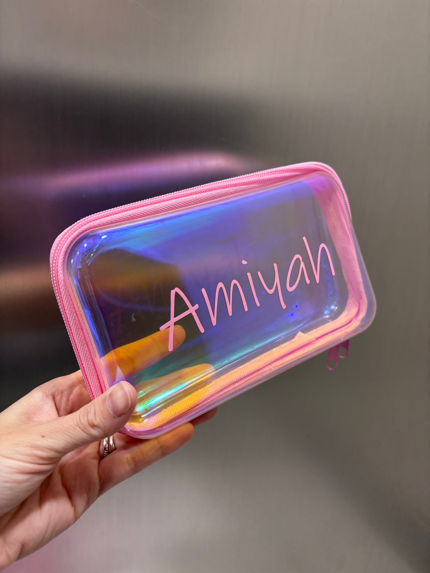 Personalized Zippered Pencil Case