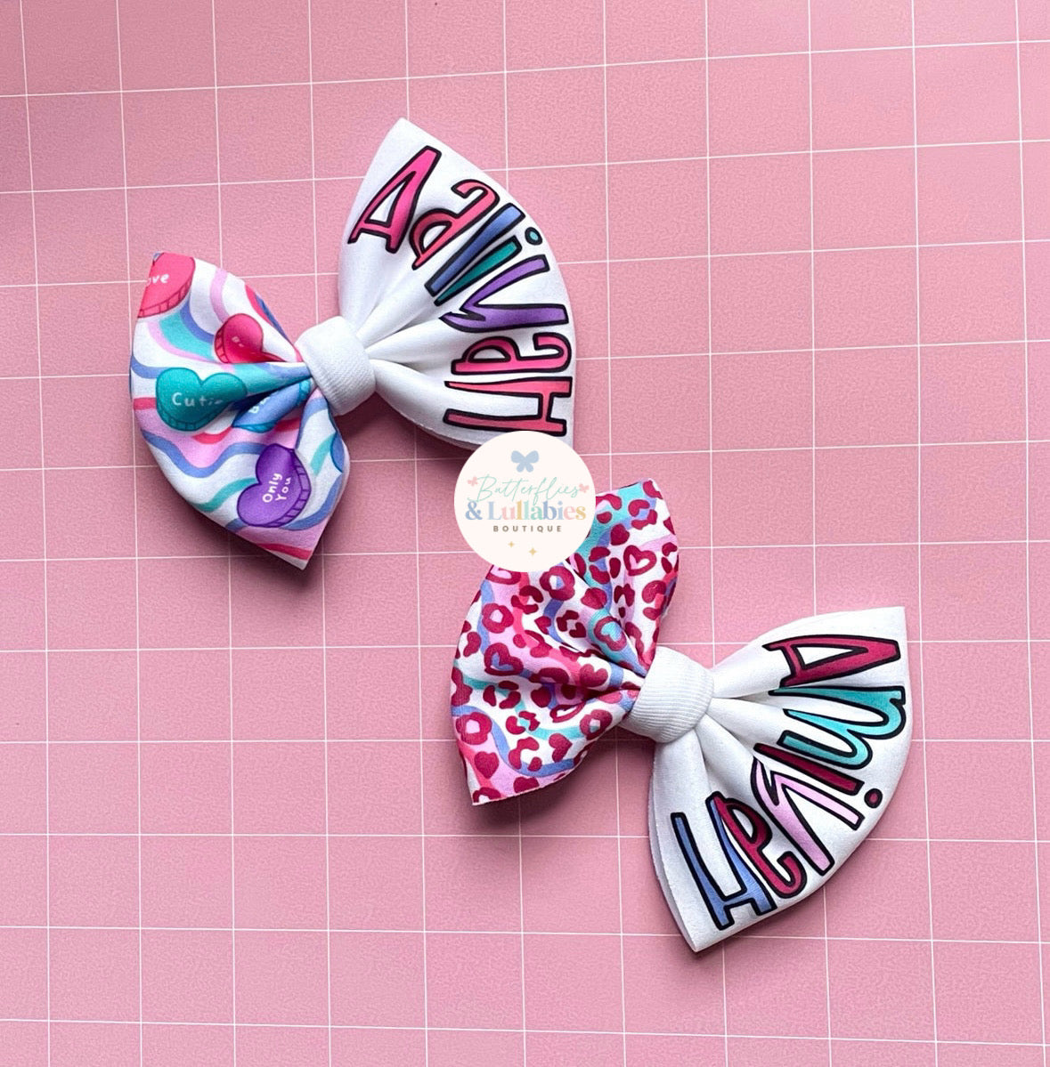 Valentine Name Bow