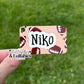 Personalized Keychain / Water Bottle Tag - Sports Prints