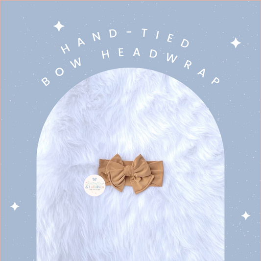 Hand-Tied Bow Headwrap - Wild About You Collection