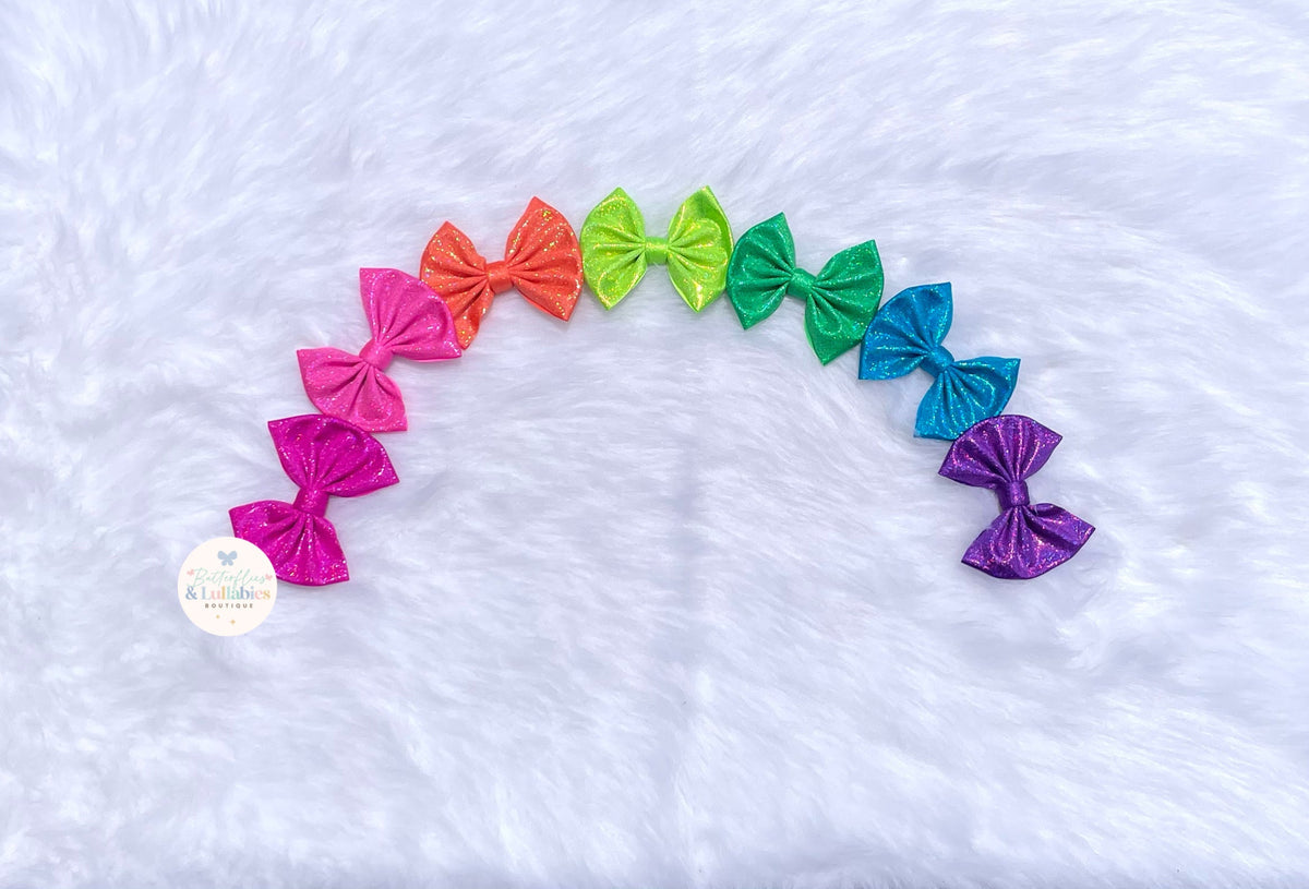 Neon Glitter Bow or Bow Bundle