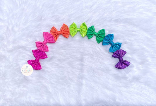 Neon Glitter Bow or Bow Bundle