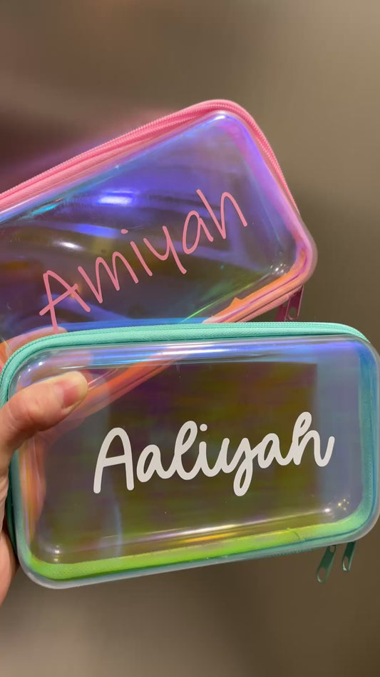 Personalized Zippered Pencil Case